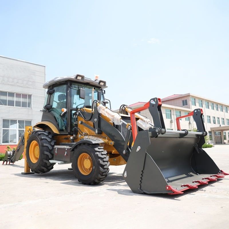Diesel tractor loader Backhoe 1,2 ton Landbouw tractor machine 0.1cbm emmer