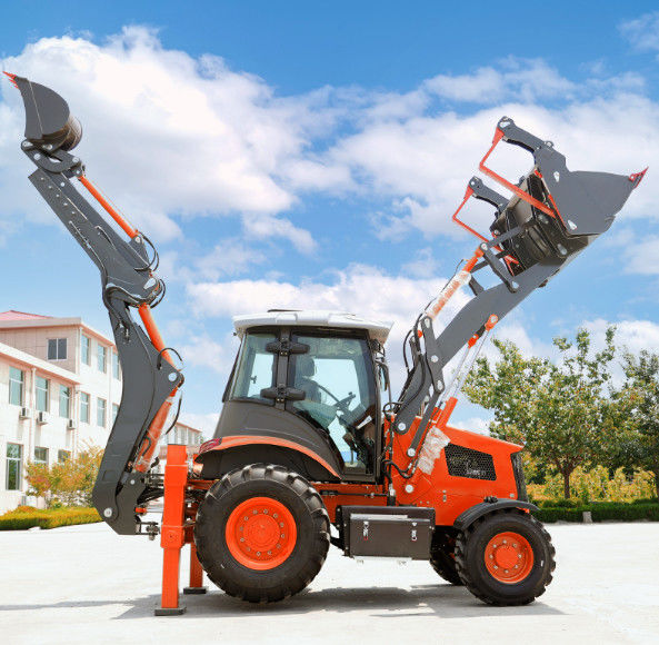 Diesel tractor loader Backhoe 1,2 ton Landbouw tractor machine 0.1cbm emmer