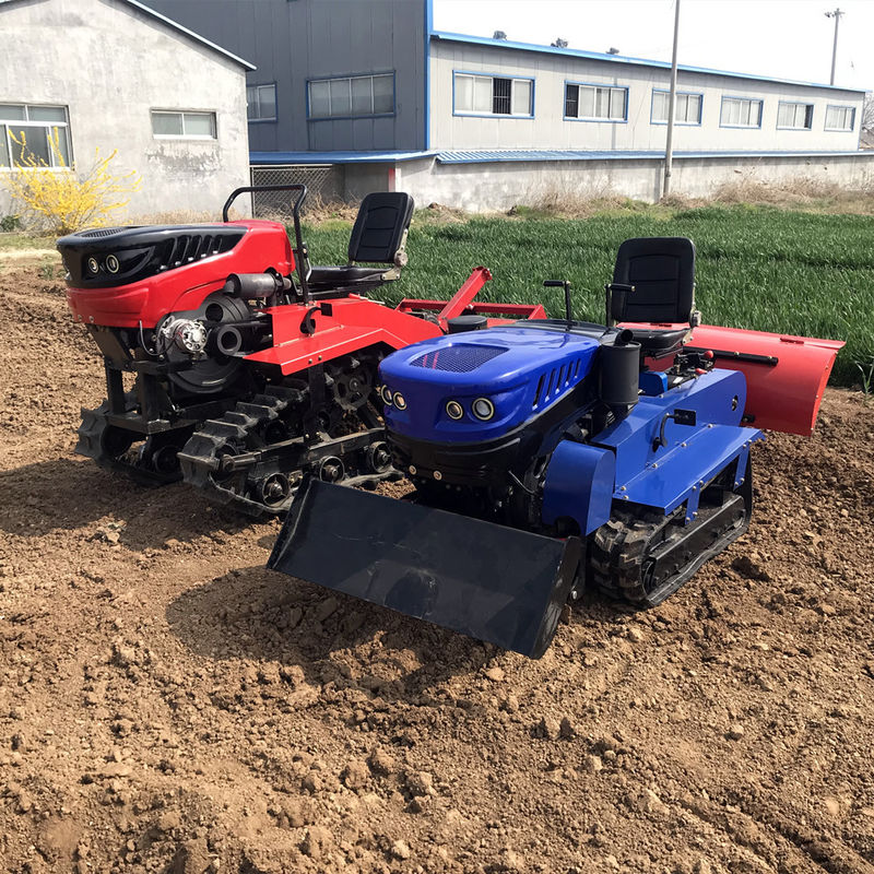 Rood Blauw Dieselmotor Tractor Boerderij Boerderij Paddy Field Mini Tractor