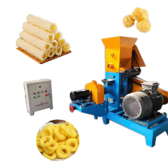 Onmiddelijke werking Mini Maïs Puff Extruder Machine Kleine snack maker met motor