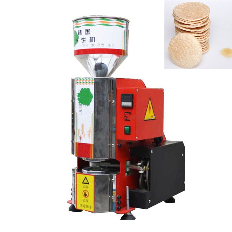Korea Rice Cake Maker Machine / Snack Food Crispy Thin Rice Cake Maker Machine