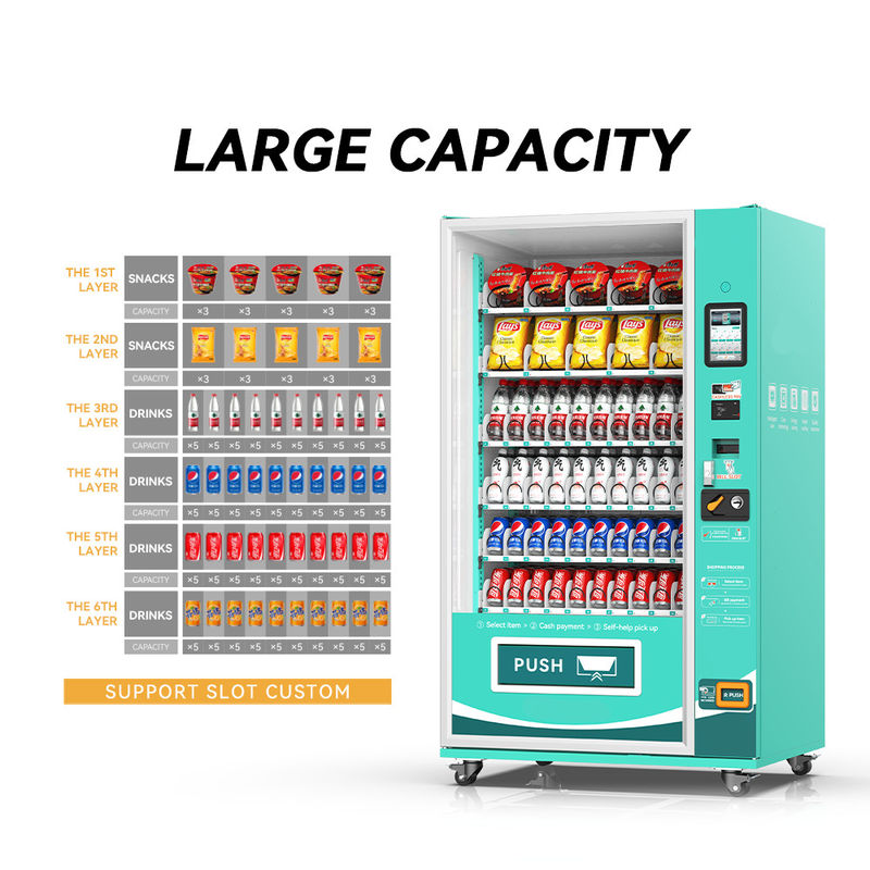 Customized Design China Bulk Vending Machines Commerciële Vending Machine Touch Voor Voedsel En Drank
