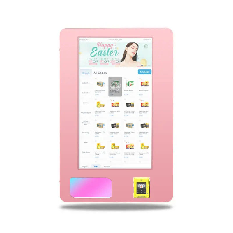 Inrichting Free Standing Smart Advertising LCD Display Vending Machine Met Custom Touch Screen UI, op afstand beheerd digitaal