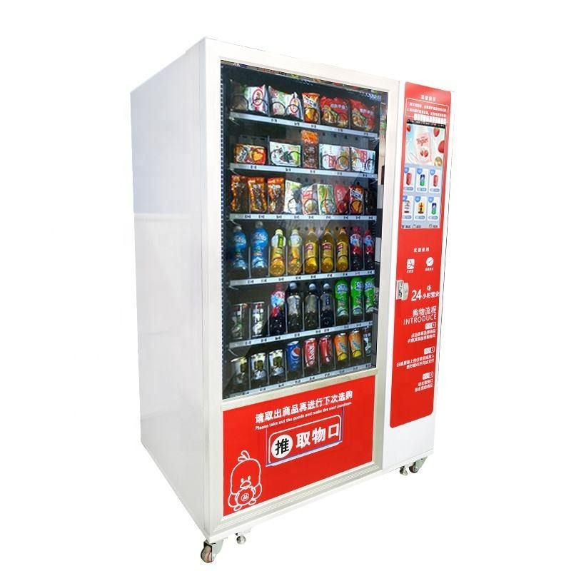 In Pakistan Prijs Qr Code Automatische munt bediende drank snack verkoopmachine te koop