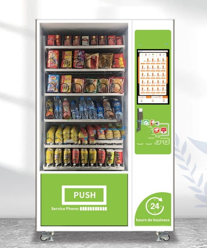 24 uur zelfbediening Automatisch aanraakscherm Combo Drink Snack Vending Machine Distributeur Automatique Vendor