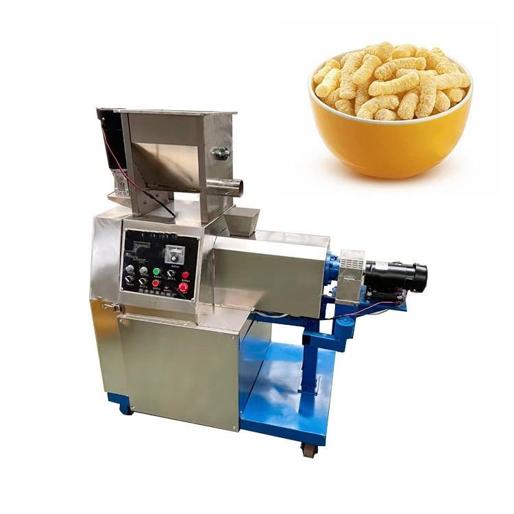 5.5kw Snack Bar Twin Screw Extruder Gepofte Maïschips Snacks Voedselmachine