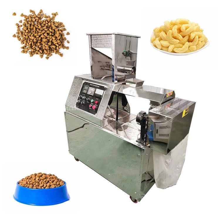 5.5kw Snack Bar Twin Screw Extruder Gepofte Maïschips Snacks Voedselmachine