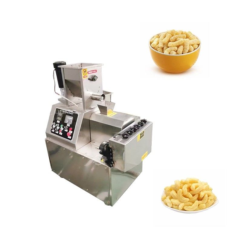 5.5kw Snack Bar Twin Screw Extruder Gepofte Maïschips Snacks Voedselmachine