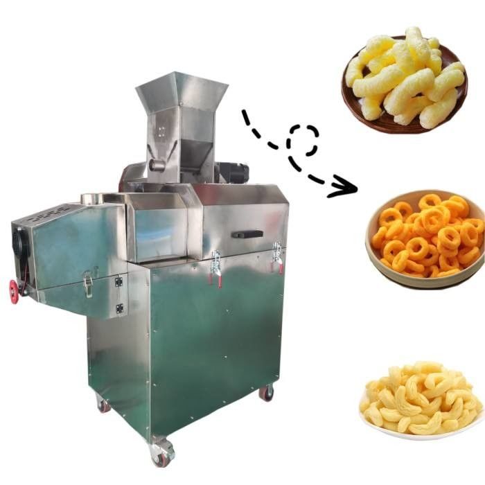 Makkelijke werking roestvrij staal maïs puff maken machine voor snackfood extrusie