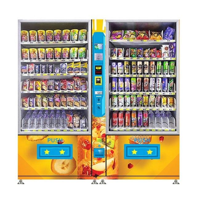 Dubbele kast grote capaciteit kauwgom en snack combo vending machines Made in China lage prijs