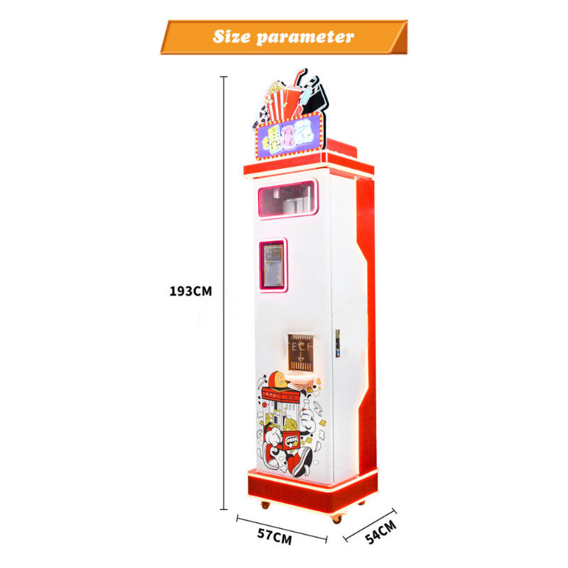 Popcornmachine Kaartbedrijfsleverancier Popcornmunten Voedsel Snack Vending machines Distributeurs