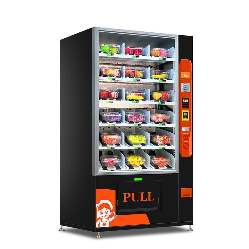 24 uur brood dessert cupcake zelfbediening kiosk met koelkast en lift