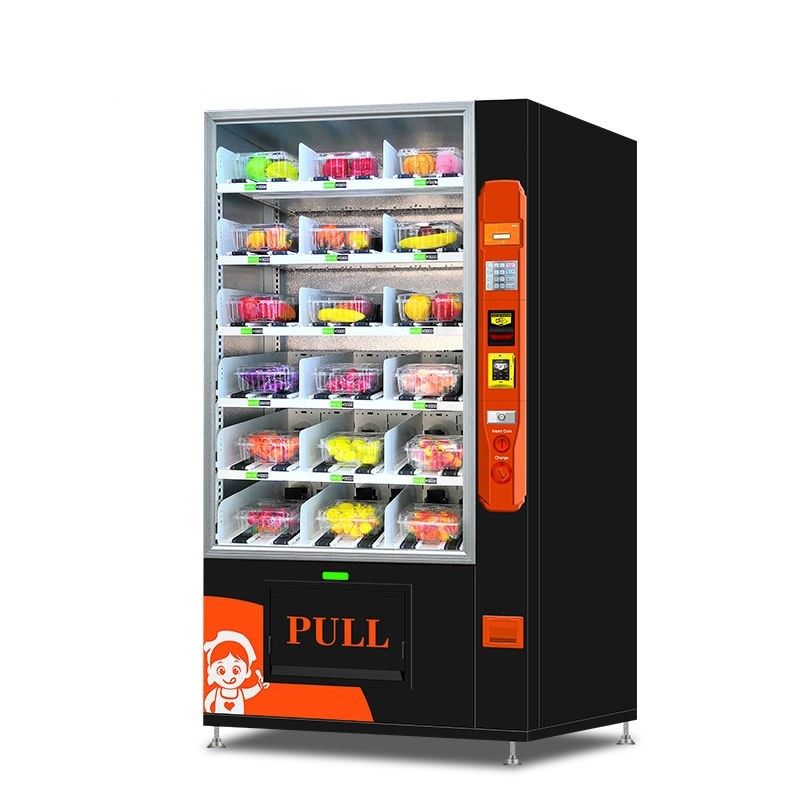 24 uur brood dessert cupcake zelfbediening kiosk met koelkast en lift