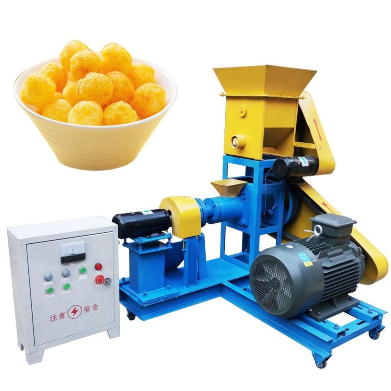 Makkelijke bediening Snack maken Machines Volledig automatische snack productielijn met aangepaste kleur schilder sticker